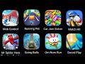 Mob Control,Running Pet,Car Jam Solver,Match Hit,Mr Spider Hero,Going Balls,Om Nom Run