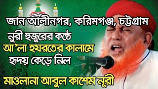নুরী হুজুরের কন্ঠে আ’লা হযরতের কালামে হৃদয় কেড়ে নিল |মওলানা আবুল কাশেম নুরী নাত পরিবেশন#চট্টগ্রাম