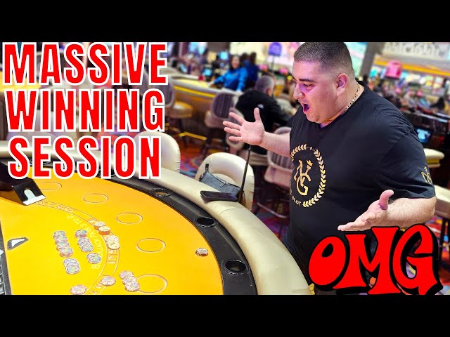 Winning BIG MONEY On Black Jack Table At Peppermill Casino class=