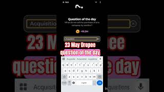 23 May Dropee question of the day