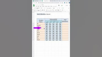 Attendance Sheet on Excel #ExcelTricksAndTips