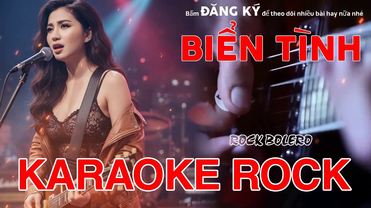 Karaoke Rock - Biển Tình - Tone Nữ - Bolero Rock Cực Cháy | Metal Rock