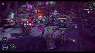 Doom Tower Floor 118 Hard Mode - Archmage Hellmut, Scyl & Khoronar Stunlock Trio