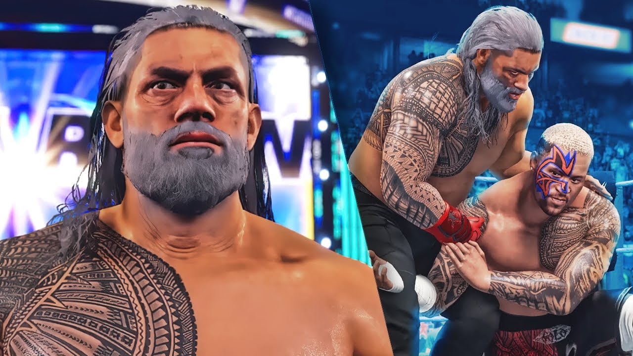 Roman Reigns Returns to Smackdown in 2040 (Aged 55)