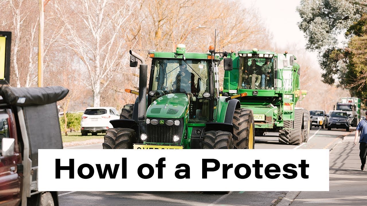 Howl of a Protest / Tractors in the City Hawkes Bay YouTube