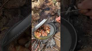 HEADLINE: FIRE-ROASTED CHICKEN IN THE MOUNTAINS 🔥 OFF-GRID COOKING