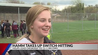 Hamm takes up switch-hitting for Oriskany