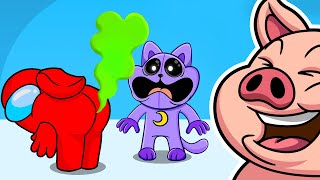 Crewmates vs Poppy Playtime Chapter 3 Smiling Critters! (FUNNY ANIMATIONS That will Make you LAUGH)