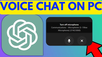 How To Use ChatGPT Voice Chat on PC Desktop (Step By Step)