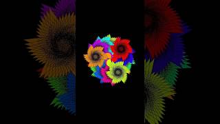 Python Turtle 🐢 graphics Design 5💐 flowers 🌺 #coding #flowers #short