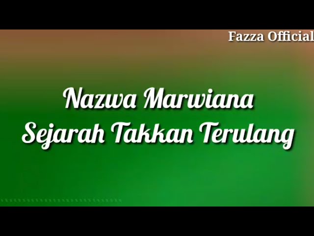 Nazwa Marwiana - Sejarah Takkan Terulang ( Lirik ) class=