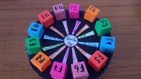 Wheel model of function key// computer project// easy tutorial step by step//Arts and creativity