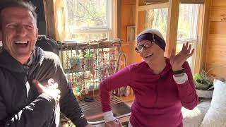 8x16 Tiny house tour!!! Yep 16’ Home with a man eating dog!!!!