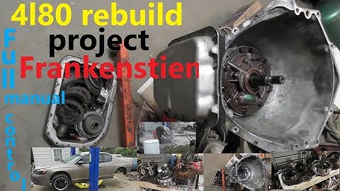 4l80 Transmission build LS 5.3 fwd to rwd conversion swap 2006 monte carlo project frankenstien 5
