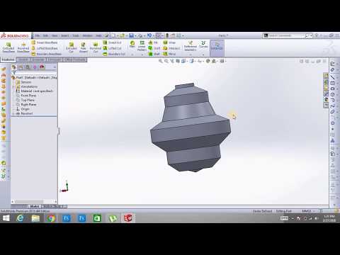 #SolidWorks_tutorial_5_ #Quick_Revolve _How to use revolve command in solid works