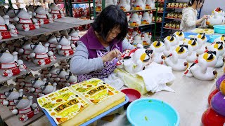 The Cat That Brings Fortune: Manekineko Mass Production Process in China.