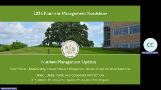 2026 Regional NM Meeting: DATCP Related Nutrient Management Updates