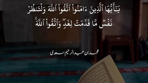 Surah Al-Hashr | Mohammed Bin Abdul Raheem Saadi | Surah Al Hashr Last Ruku | سورة الحشر