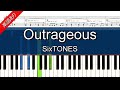 【Outrageous】SixTONES 【楽譜あり】