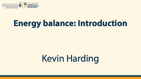 Energy Balance Introduction [Lecture]
