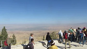 Jordan - Mount Nebo - view on Israel, Jordan Valley, Dead Sea, Jericho and Jerusalem