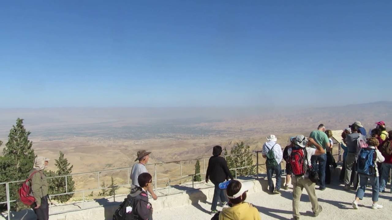 Jordan Mount Nebo view on Israel, Jordan Valley, Dead Sea, Jericho