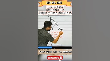 Right angle triangle imp concept | ssc cgl 2025 #ssccgl #chsl