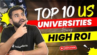 Top 10 best ROI universities in US for MS in CS | Highrank universities|Eligibility, Fee & Avg. GRE