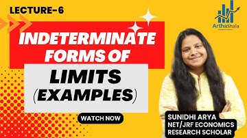 INFINITE LIMITS | INDETERMINATE FORMS EXAMPLES | BECC 102| MEC 103| MATHEMATICAL ECONOMICS |UGC NET|