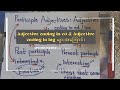 Adjectives ending in ed and Adjectives ending in ing