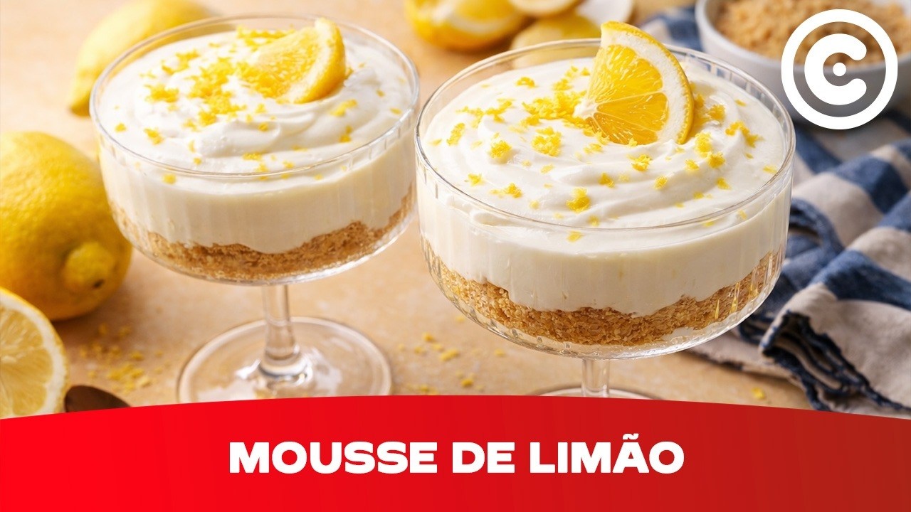 Mousse de Limão: Sobremesa cremosa!