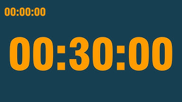 30 minute timer (with end alarm, time elapsed and progress bar)