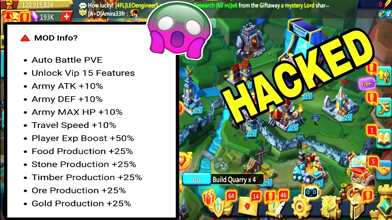 Lords Mobile Mod Apk 🤑 Unlimited Gems And Free Army,