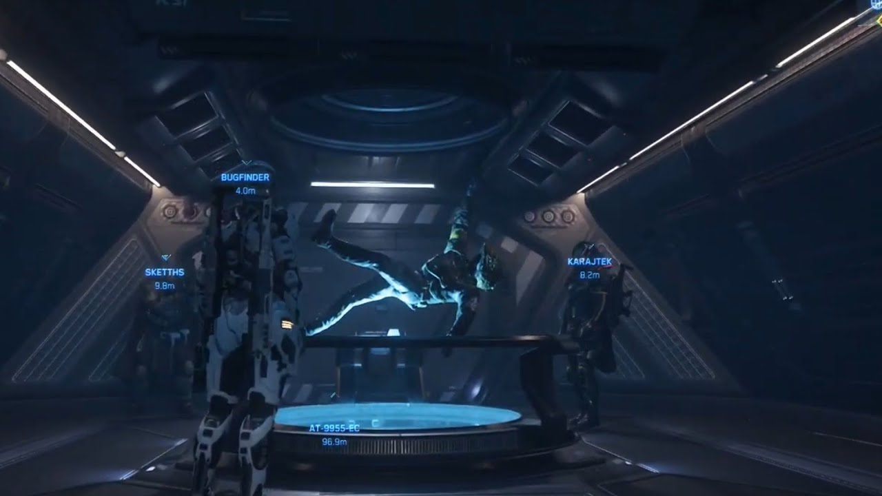 Star Citizen 4.5.0-live.11010425 Bounty hunting + NPC crew Polaris vs Idris PVP 