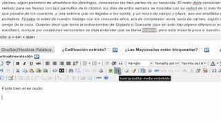 eXeLearning. iDevice actividad de rellenar huecos