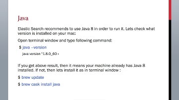 2.5 ElasticSearch Training - Check Java Version installed on your machine for hands on exercises