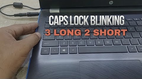 hp laptop caps lock blinking 3 long 2 short times no display - hp pavilion 15 caps lock blinking fix