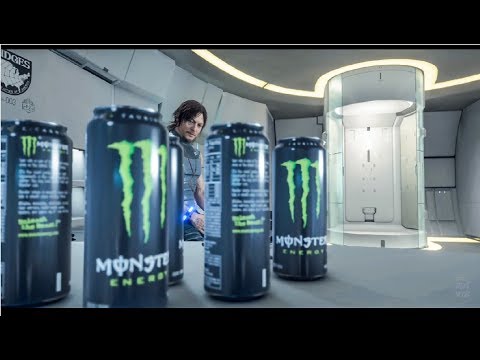 Death Stranding - Drinking Monster Energy