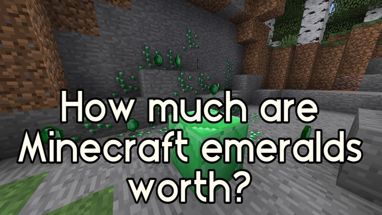 How much is a Minecraft emerald worth? - YouTube