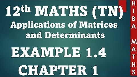 12th maths chapter 1 example 1.4 hiba maths