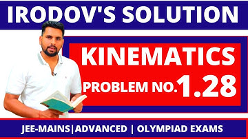 Irodov Solution 1.28 | Mechanics | kinematics 2d | average velocity  | Jee Mains | Advanced | Neet