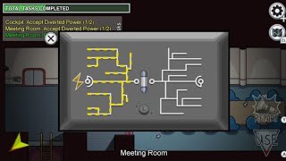 Divert power  task airship map among us | new update airship among us screenshot 5