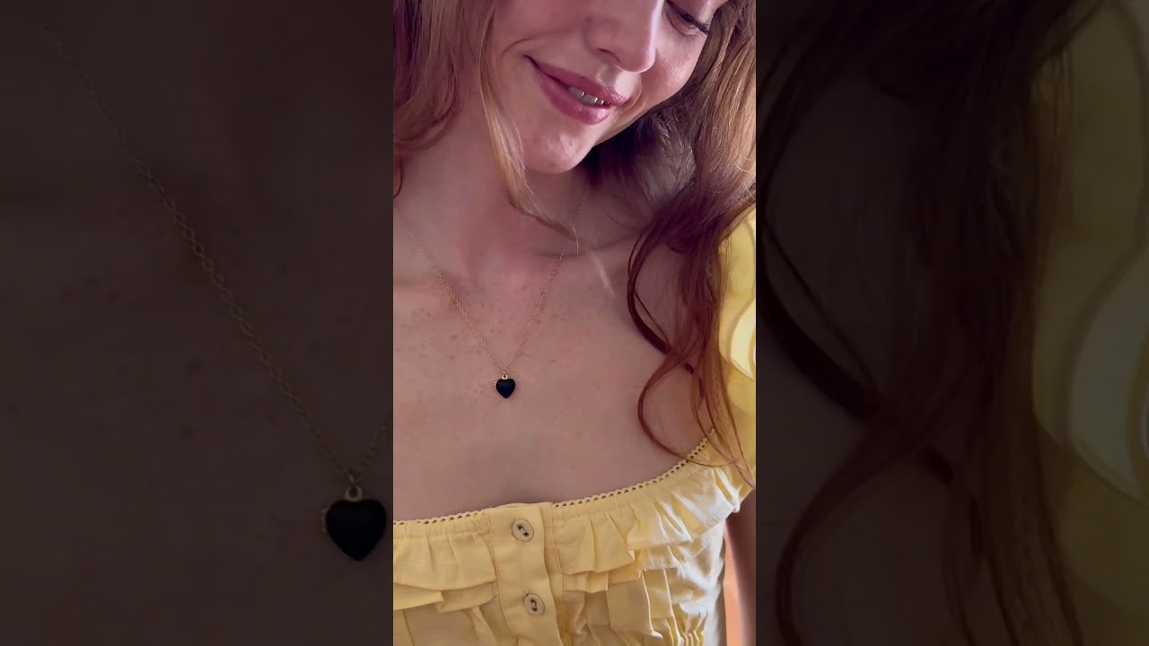 Kris Nations Jewelry Enamel Heart Locket Necklace