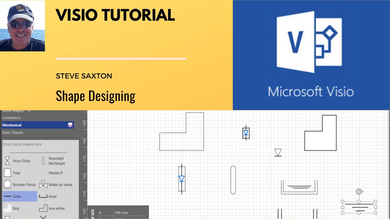 How to design your own shapes in Microsoft Visio YouTube