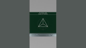 How to Draw a Tetrahedron #shorts #sacredgeometry