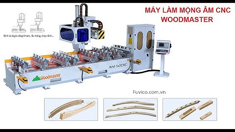 WOODMASTER. MÁY LÀM MỘNG ÂM CNC 5 ĐẦU WM-5CNC CHẤT LƯỢNG - UY TÍN - GIÁ TỐT