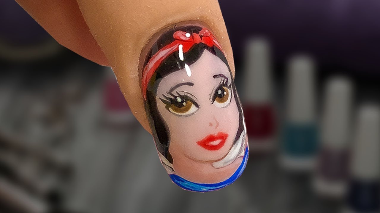 COMO DIBUJAR CARICATURAS EN LAS UÑAS / NAIL ART 😍