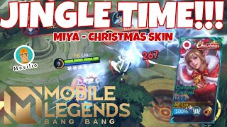 JINGLE TIME!!! Review Christmas Skin Miya - Christmas Carnival Mobile Legends Gameplay