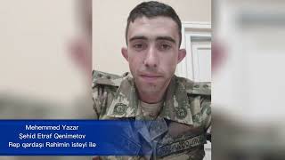 Mehemmed Yazar Rep Şehid Etraf Qenimetov Şeki Rayon Şehidi Video Kilip Yeni 2022