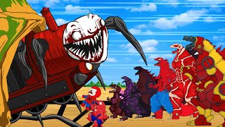 ALL EVOLUTION of GODZILLA & CHOO CHOO CHARLES x Dinosaur Destroyah SuperHeroes & King Kong Animation